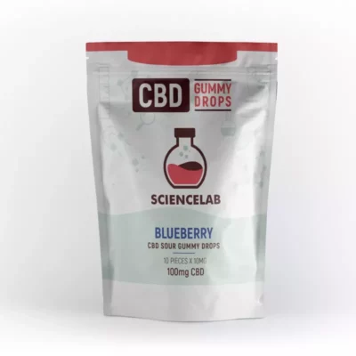 ScienceLab 100mg CBD Blueberry Sour Gummies - 10 pack