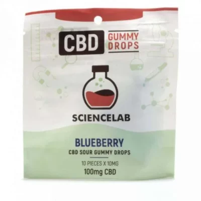 ScienceLab 100mg CBD Blueberry Sour Gummies with Lab-Tested Quality