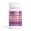 Bottle of gummy supplements for menstrual pain relief, featuring pink and purple design.