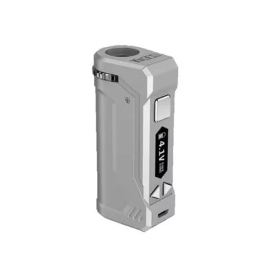 Silver Yocan Unipro Vape Mod with display and customizable buttons.