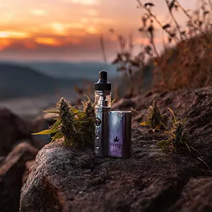 sunset vaping indica in comfortable setting