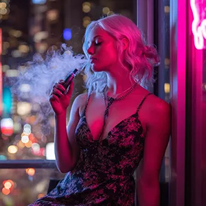 Modern urban vape scene representing Canadian retail accessibility