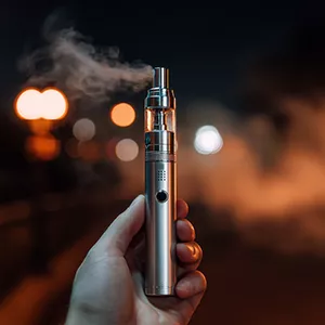 Premium vaporizer held in hand demonstrating quality