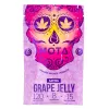 Mota Grape Jelly THC edible packaging with sugar skull and cannabis leaves.