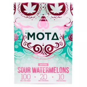 Sativa Watermelon THC Gummies 12mg x 10pcs (120mg) – MOTA
