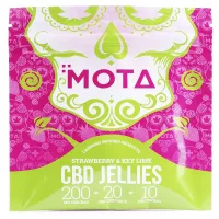 CBD gummies assorted fruit flavored MOTA jellies package 200mg therapeutic edibles