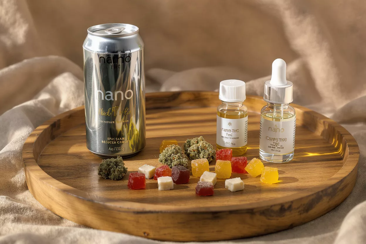 Various cannabis products including gummies and oils