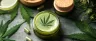 transdermal cannabis patch applied to skin