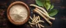 ashwagandha root and powder for cannabis wellness blends