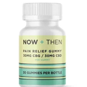 Pain Relief Gummies with 30mg CBG and CBD per Gummy, 30 Count Bottle.
