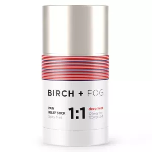 Birch + Fog 1:1 Pain Relief Stick with THC and CBD, Spicy Mint.