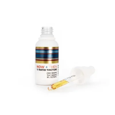 Now + Then 500mg CBD/THC Tincture 1:1 Ratio - 30ml Bottle with Dropper