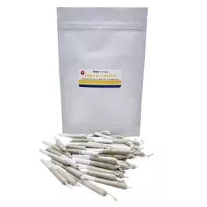Pocket Puffs cannabis pre-rolls from Now + Then, compact 0.5g joints for easy use.