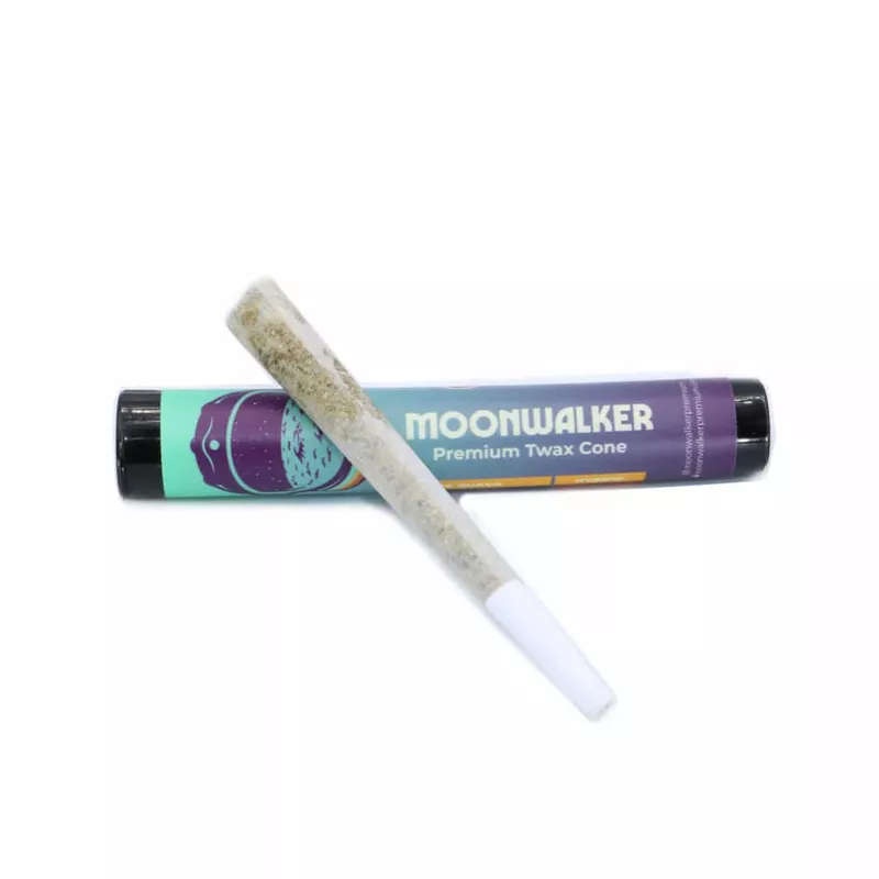 MOONWALKER Premium Twax Cone for enhanced cannabis experience.