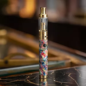Premium sativa vape pen outdoor setting