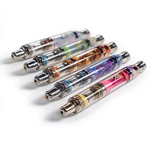 Premium sativa vape pen outdoor setting