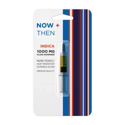 Now + Then Indica 1000mg - Durable Glass Syringe with Measurement Markings