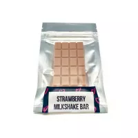 Mini Strawberry Milkshake THC chocolate bar by Chocolit with 60mg THC in pink packaging