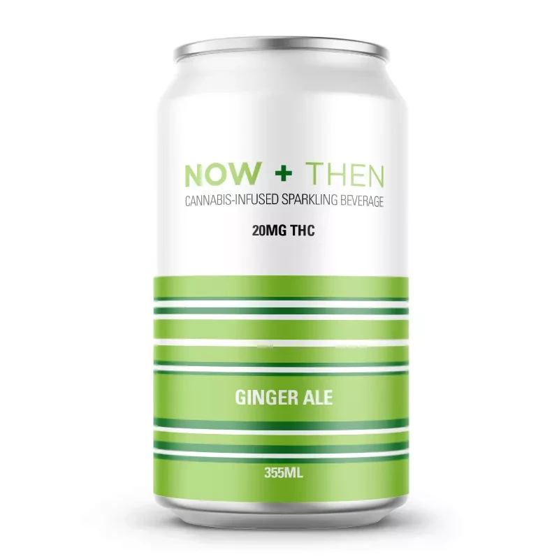 NOW + THEN 20mg THC Cannabis-Infused Sparkling Ginger Ale in 355ml Can