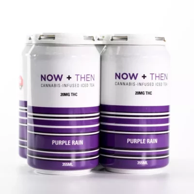 Now + Then Purple Rain THC Iced Tea - 20mg, 355ml Can.