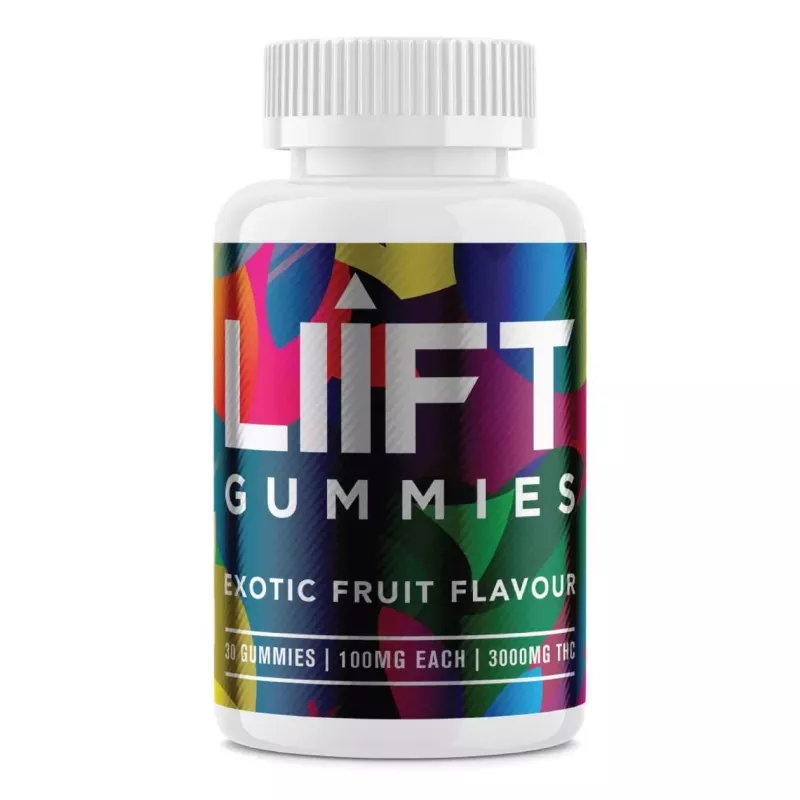LIFT Exotic Fruit Gummies - 3000mg THC Cannabis-Infused Snacks