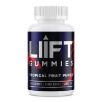LIIFT 750mg THC Gummies - Tropical Fruit Punch Flavor, 30 Count Bottle