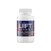 LIIFT 250mg THC Gummies in Tropical Fruit Punch flavor, bottle of 10.