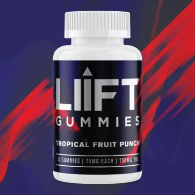 LIIIFT Tropical Fruit Punch Gummies with 750mg THC - 30 Count Bottle