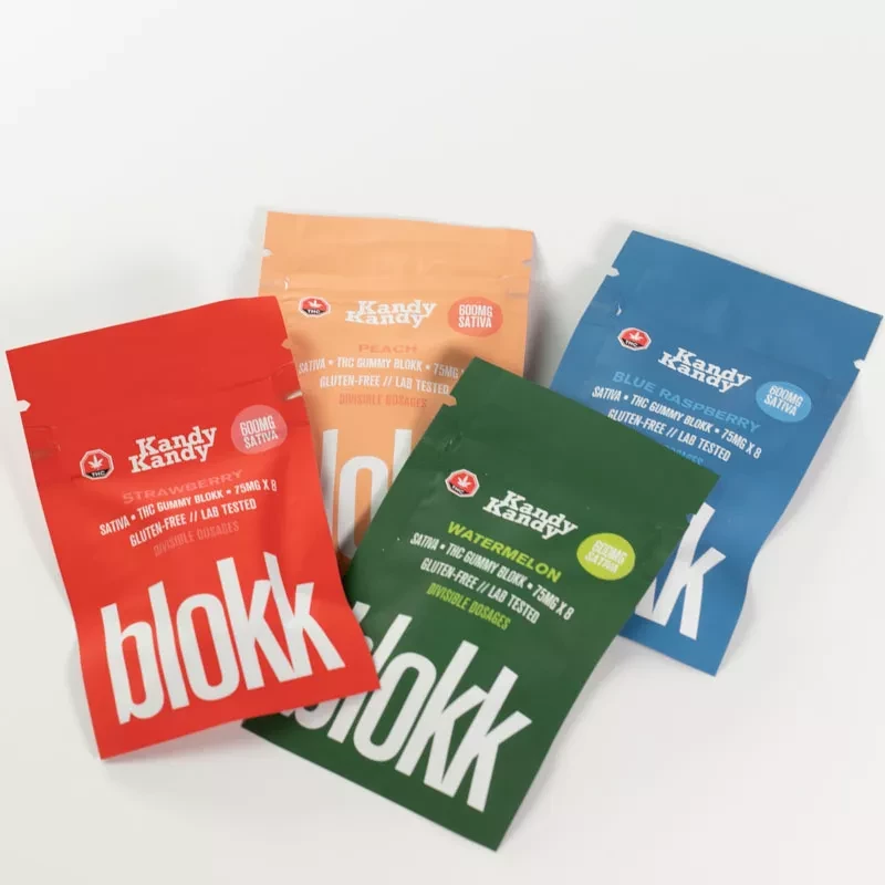 Sativa THC Gummy Blokks 600mg x 4 Pack (2400mg) – KANDY KANDY