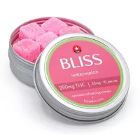 Watermelon THC gummies by Bliss Edibles