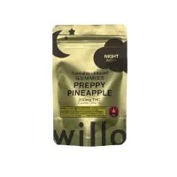 Premium indica THC gummies with pineapple flavor by Willo