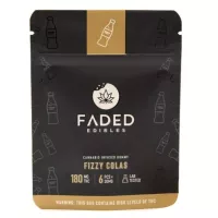 Faded Edibles fizzy cola THC gummies 180mg package