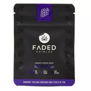 Grape Vegan THC Gummies 180mg / 6pcs – Faded Edibles