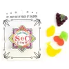Colorful THC-infused fruit salad gummies