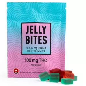 Berry Mix Jelly Bites Indica THC Gummies 10mg x 10pcs (100mg)- Twisted Extracts