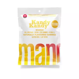 Mango Vegan Sativa THC Gummies 40mg x 5pcs (200mg)  – KANDY KANDY