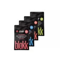 High dose indica THC gummies by KANDY KANDY in colorful Blokk format
