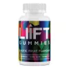 Liift Gummies Exotic Fruit THC 30ct vibrant bottle with colorful label.
