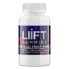 LIIFT Gummies - Tropical Fruit Punch, 25mg THC each, 10 gummies per bottle.