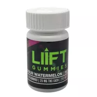 LIIFT Sour Watermelon indica THC gummies 250mg package