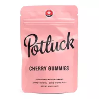 Potluck cherry THC gummies 20mg cannabis edibles