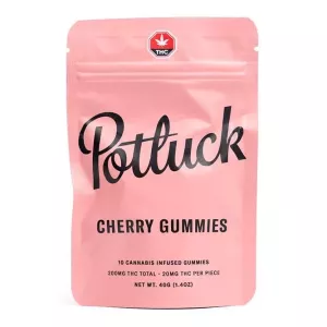 Cherry THC Gummies 20mg x 10pcs (200mg) – Potluck