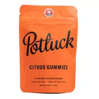 Potluck citrus THC gummies 200mg total package