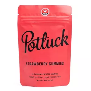 Strawberry THC Gummies 20mg x 10pcs (200mg) – Potluck