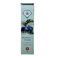 Blueberry Diesel Hybrid 1G THC Vape Pen - Limited Edition Packaging.