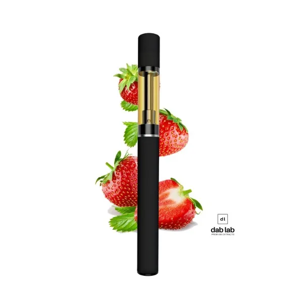 Pluma vaporizadora de THC de fresa Dab Lab 1g desechable con efectos sativa