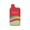 Colorful Boost Candy Carnival bottle with sleek design and vibrant wavy stripes.