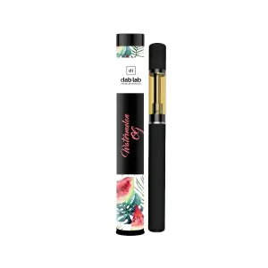 Black Dab Lab Watermelon OG vape pen and matching packaging with watermelon design.