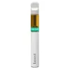 White vape pen with boost and DOCTOR branding, sleek design, visible oil cartridge.