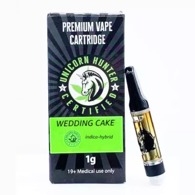 Unicorn Hunter Wedding Cake Indica Hybrid Thc Vape Pen Cartridge